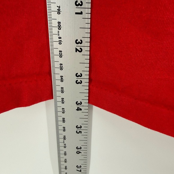 Vintage Disney Store Santa Tigger Christmas Long Sleeve Sleep Shirt Red Made USA - Picture 6 of 6